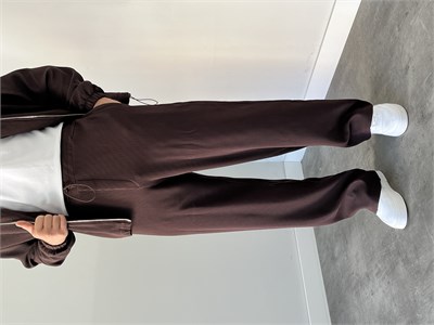 Oversize Fitilli Ceket Pantolon Kahverengi