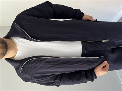 Oversize Fitilli Ceket Pantolon Lacivert