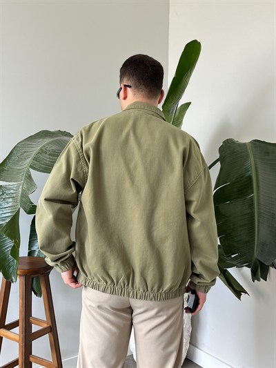 Oversize Mint Yeşil Bomber Ceket 