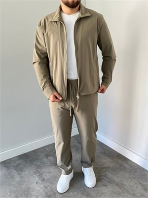 Paraşüt Kumaş  Ceket Pantolon Haki Yeşil
