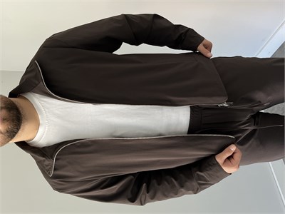 Paraşüt Kumaş  Ceket Pantolon Kahverengi