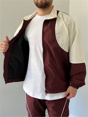 Paraşüt Kumaş Eşofman Takımı Bordo