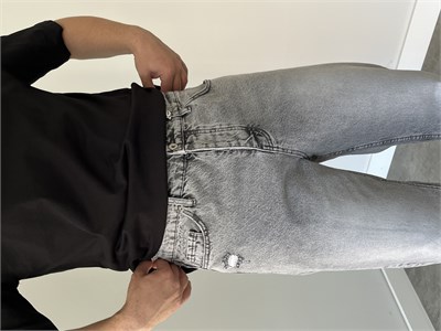 We 11 Baggy Jean Açık Gri 