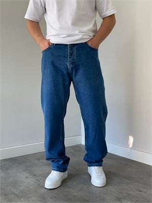 We 11 Baggy Jean Koyu Mavi