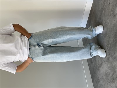 We 11  Ekstra Baggy Jean Buz Mavi