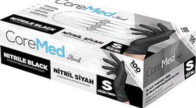 Bimel Siyah Eldiven (S / M / L) – Nitril Pudrasız 100'lü