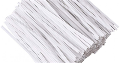 Tabanlı Torba Ağız Kapama Klipsi Beyaz 45 cm - 1000 Adet