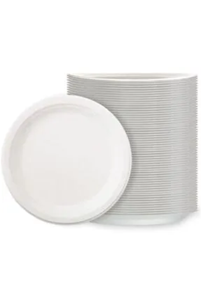 Yuvarlak Köpük Tabak Küçük Boy 20 cm 100'lü Paket