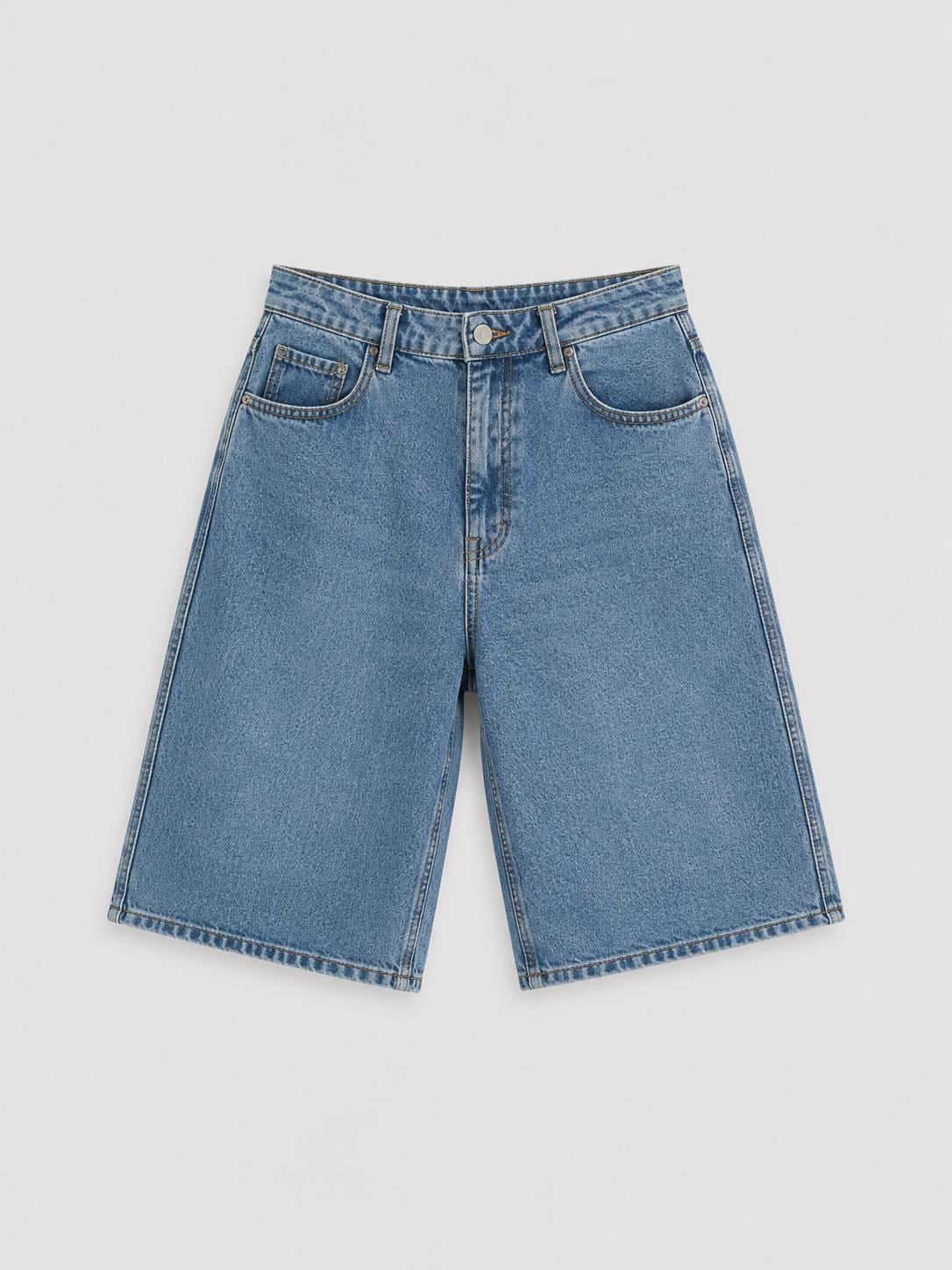Erkek Denim Şort Mavi Eca079