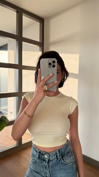 Dar Basic Sarı T-Shirt