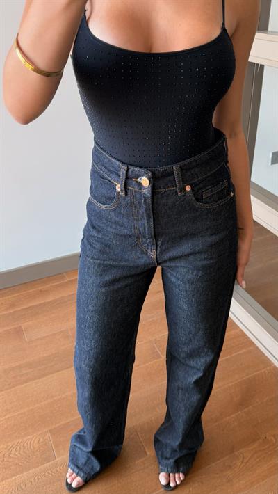 Orjinal Marka Koyu Lacivert Jean