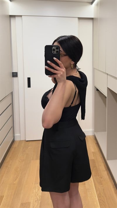 Şehir Boy Şort - Siyah