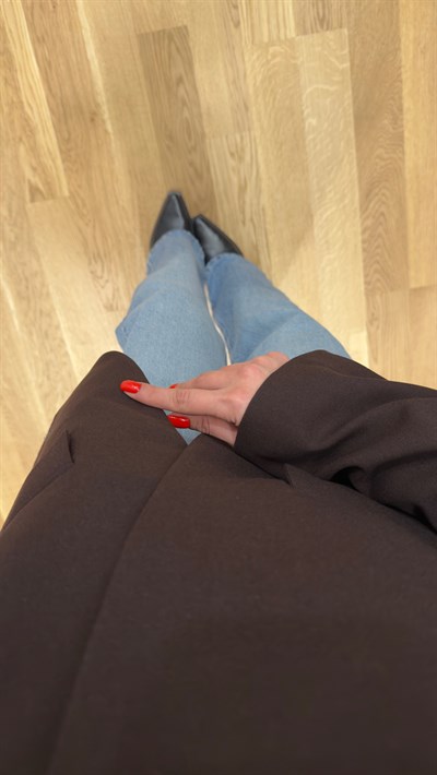 Trend Hakim Yaka Kahve Blazer Ceket