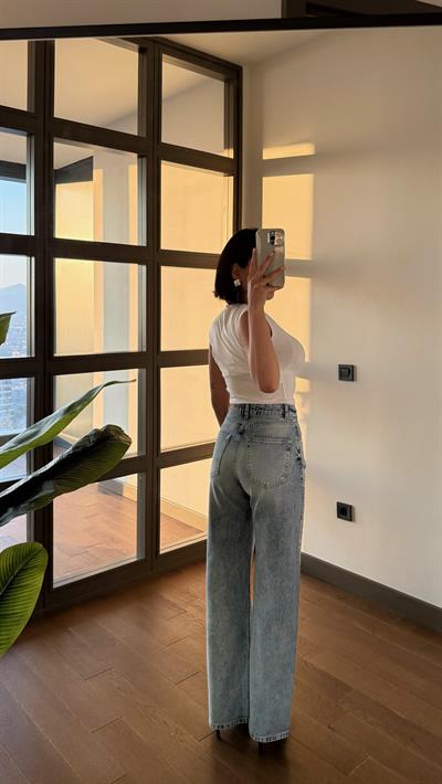 Yıkama Detay Taşlı Premium Jean