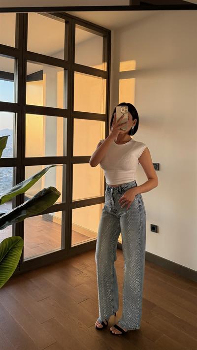 Yıkama Detay Taşlı Premium Jean