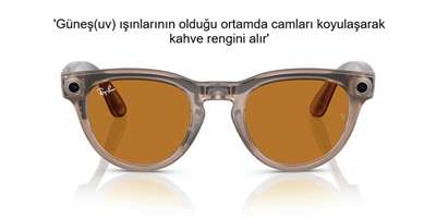 RAYBAN META HEADLINER AKILLI GÖZLÜK RW 4009 Transitions 6705ZX 50 Güneşte Koyulaşan
