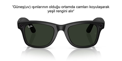 RAYBAN META WAYFARER AKILLI GÖZLÜK RW 4006 Transitions 601S1M 50 Güneşte Koyulaşan