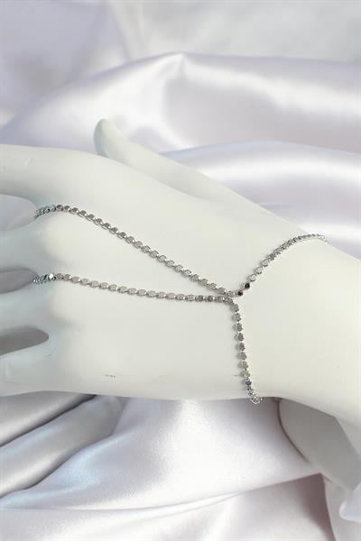 Pirinç Gümüş Renk Ezme Zincirli Şahmeran
