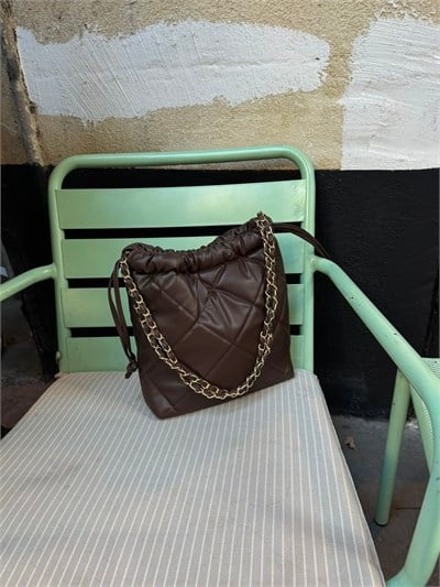 Acı Kahve Clara Zincirli Çanta