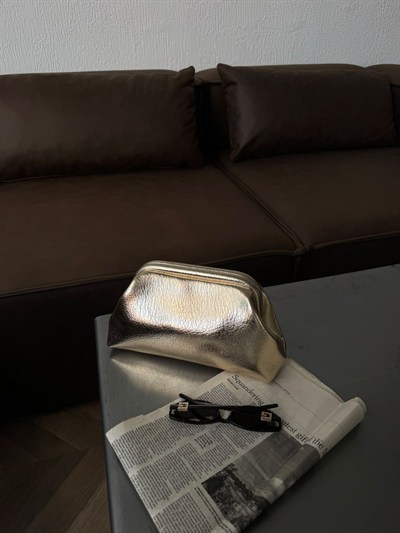 Altın Sarısı Clutch Chloe Çanta