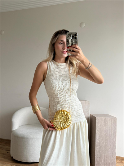 Altın Sarısı Plaka Sun Çanta