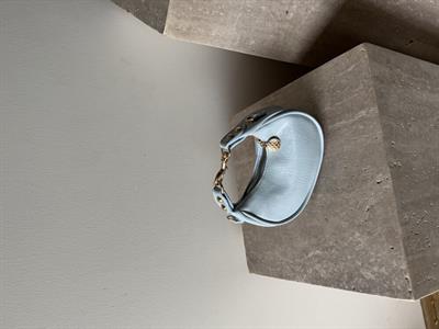 Bebe Mavisi Mini Oval Çapraz Askılı Çanta