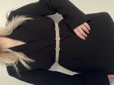 Bej Tokalı Marka Model Kemer