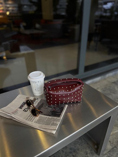 Bordo Mini Trok Detaylı Çapraz Askılı Lois Çanta