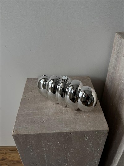 Gümüş Bloom Plaka Çanta