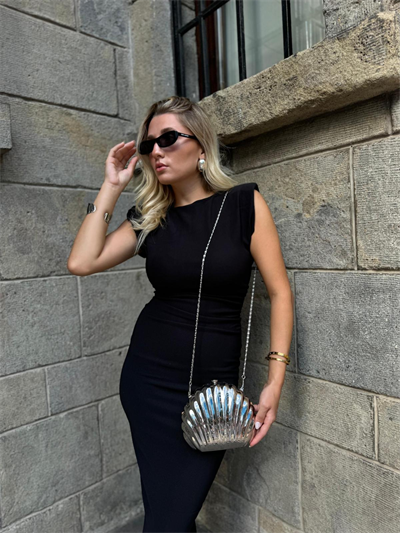 Gümüş İstiridye Plaka Çanta