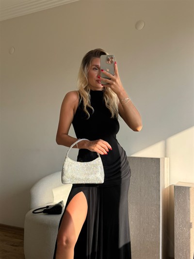 Gümüş Taşlı Amy Çanta