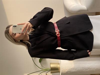 Kırmızı Marka Model Büyük Tokalı Kemer