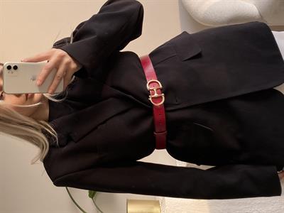 Kırmızı Marka Model Büyük Tokalı Kemer