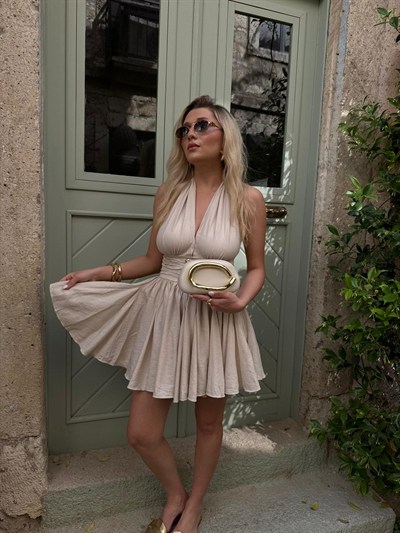 Krem Gold Saplı Bonita Çanta