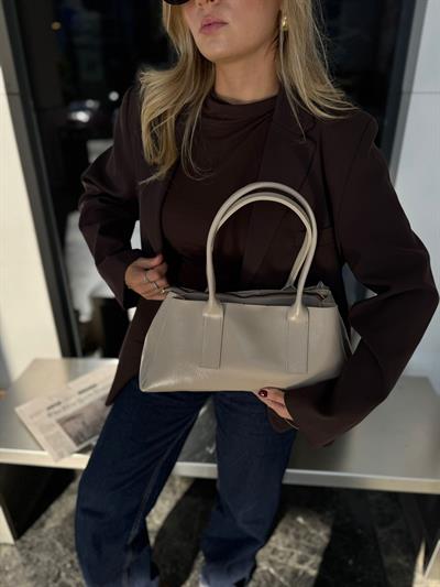 Krem Marka Model Baget Çanta