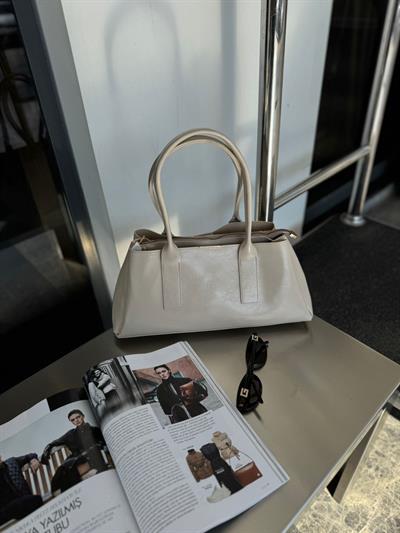 Krem Marka Model Baget Çanta
