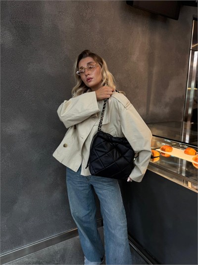 Siyah Clara Zincirli Çanta 