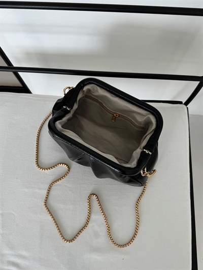 Siyah Clutch Çapraz Askılı Sofia Çanta