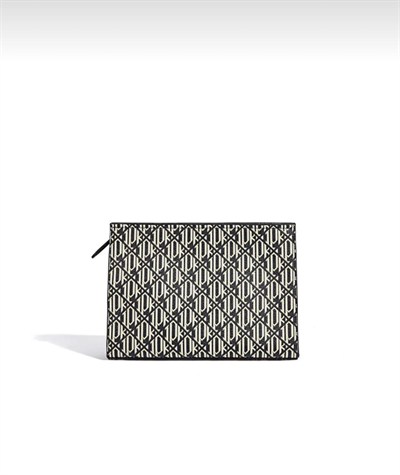 Siyah-Krem Marka Model Clutch Çanta