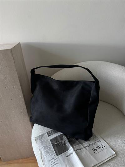 Siyah Süet Basic Çanta