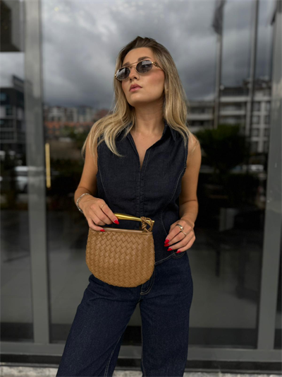 Taba Botte Örgü Desen Çanta