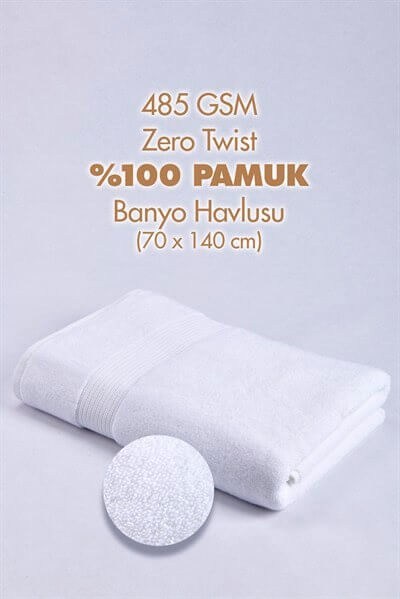 PURE BEYAZ BANYO HAVLUSU 