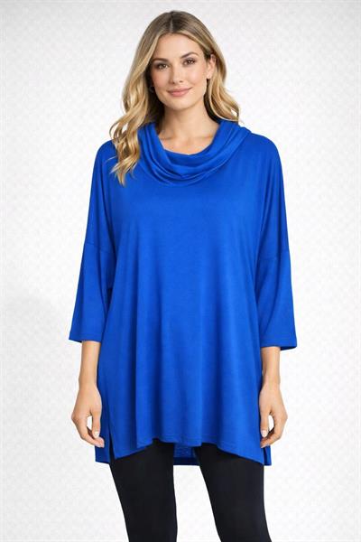 Doğal Viskon Kapüşonlu Modern Tunik