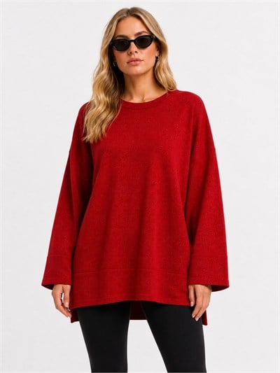 Oversize Rahat Kesim Triko Bluz