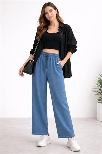 Tencel Bol Paça Pantolon – Akışkan Doku, Rahat Kalıp