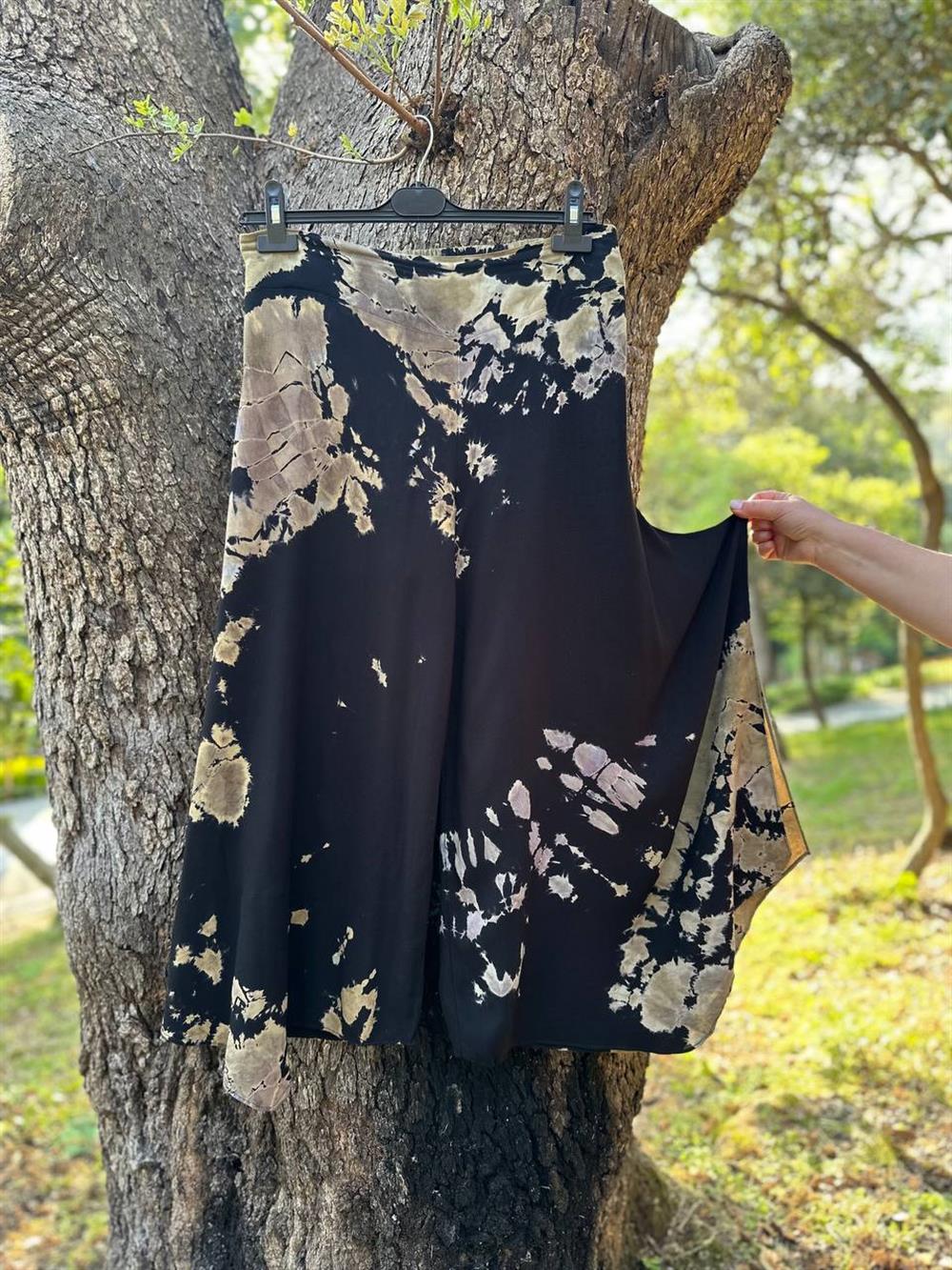 Batik Desenli Pantolon Siyah