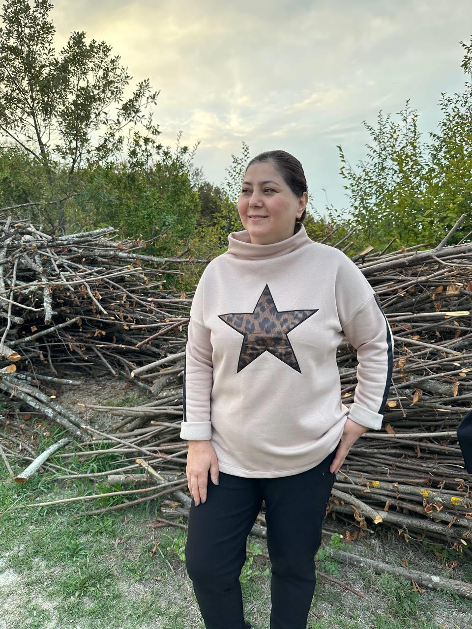 Leopar Yıldız Detaylı Şardonlu Sweatshirt · 8