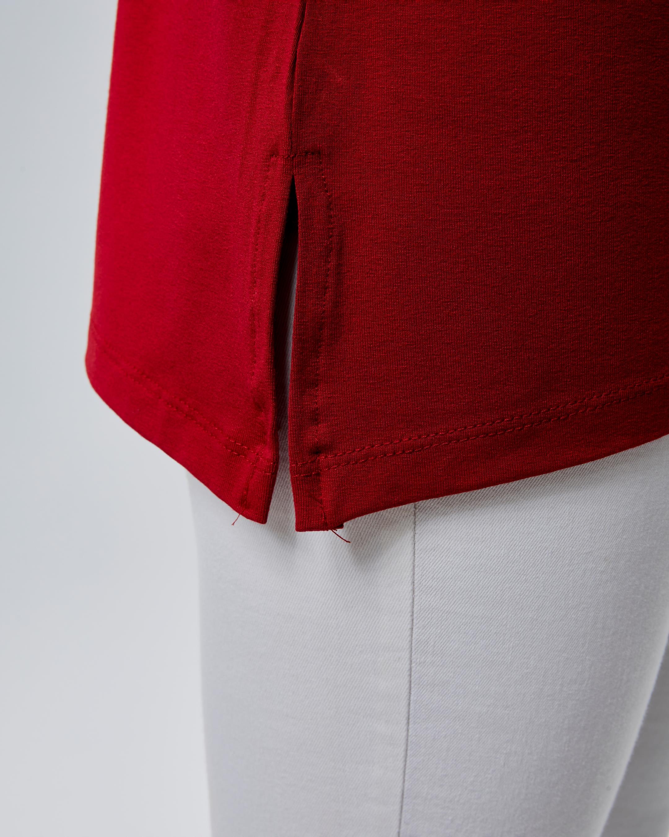 Oversize  V Yaka Likralı Viskon Bluz · 29