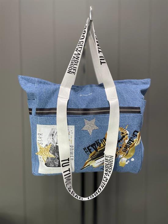 Denim Tote Çanta 02
