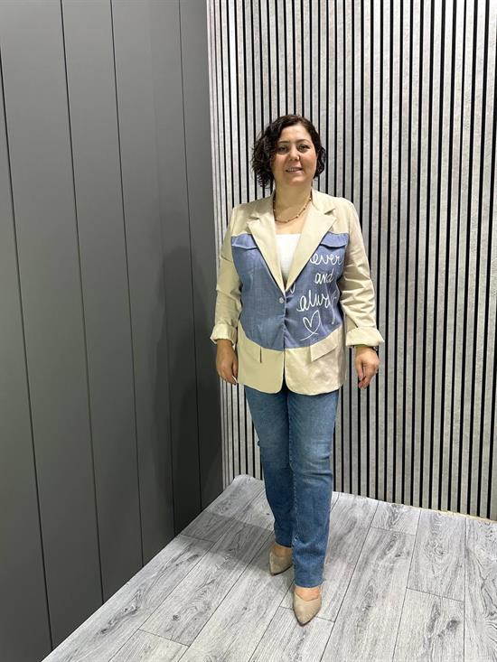 İtalyan Tasarım Astarlı Mevsimlik Ceket